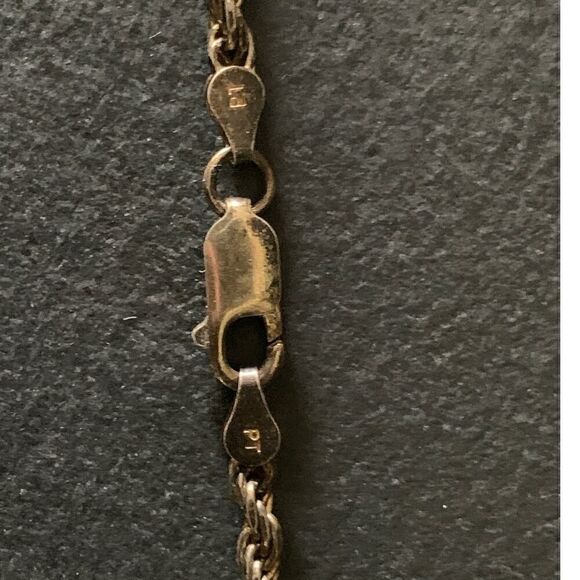 Italy 925 PT Necklace, Milor 925 Italy Bracelet and Metal Infinity hook earrings - Picture 3 of 6